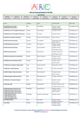 ARC Link Tutor Schedule Fall 2018 ARC Link Tutor Schedule Fall 2018