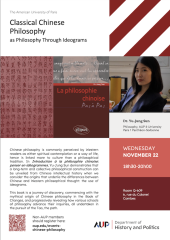 Classical Chinese Philosophy event poster