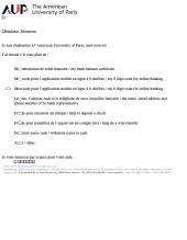Bank Inquiry Form
