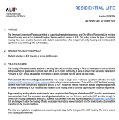 SS002EN - Residential Life October 25  SS002EN - Residential Life October 25